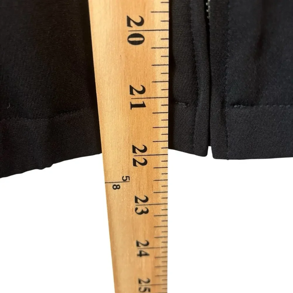 Crosby‎ Womens Jacket Black Large Zip Up Bomber Style Business Casual Stretch